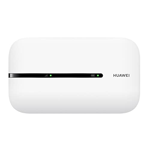 HUAWEI ‎E5576-322 - Enrutador inalámbrico 4G LTE 150Mbps (CAT4), WiFi portátil para viajes con batería recargable de 1500mAh. No requiere configuración. Blanco