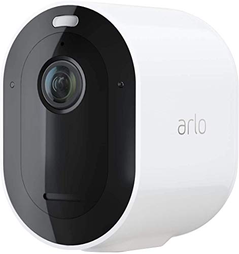 Arlo Pro3, Cámara vigilancia wifi 2K adicional, faro y sirena, detector de movimiento, visión nocturna en color, audio bidireccional, con una prueba gratuita de 90 días de Arlo Secure, Blanco