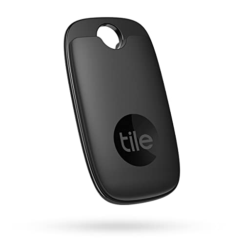 Tile Pro (2022) buscador de objetos Bluetooth, Pack de 1, Radio de búsqueda 120m, batería 1 año, compatible con Alexa, Google Smart Home, iOS, Android, Busca llaves, mandos a distancia y más, negro