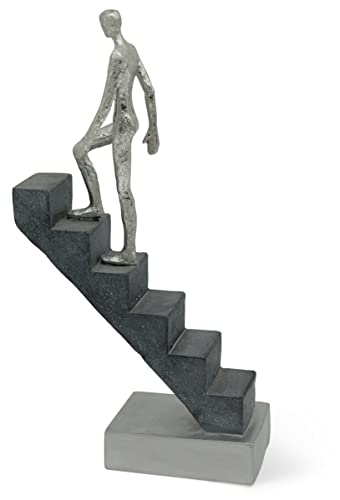Figura Decorativa «El Camino a la Cima» - Escultura de mármol de 29 cm de Altura como motivación - Estatua Decorativa Moderna para el salón, el despacho y la Sala de Studio, como Regalo