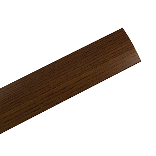 Amig - Tapajuntas para suelo | Adhesivo | Perfil de unión para suelos, parquet y tarima | Tira de transición | Color: Nogal oscuro | Medidas: 985 mm x 4mm x 0,5mm | Especial para suelos de madera