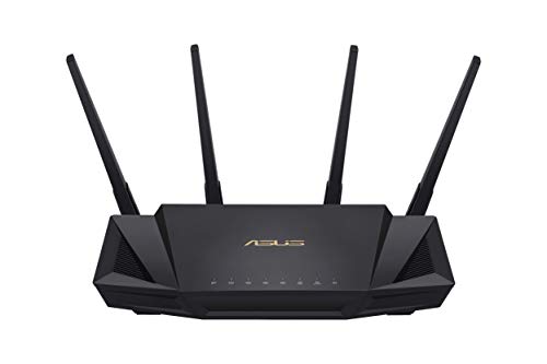 ASUS RT-AX58U V2 - Router WiFi 6 AX3000 160Mhz Doble Banda Gigabit (OFDMA, MU-MIMO, 1024QAM, QoS, Cliente y Servidor VPN, Modo Punto Acceso, repetidor & Nodo AiMesh, AiProtection con Trend Micro)