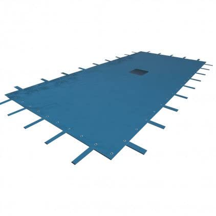WerkaPro 02504 - Cubierta protectora 6 x 10 m - Para piscina rectangular - 140g / m2 - Marino