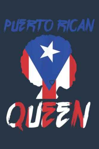 Queen Boricua Puerto Rico Flag Afro Pride Proud Culture Pretty: To Do List Notebook, 116 Pages, 6 x 9 inches