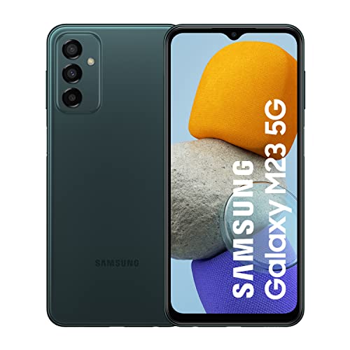 Samsung Galaxy M23 5G (128 GB) Verde – Teléfono Móvil Android, Sin Tarjeta SIM, Smartphone con 4 GB de RAM (Versión Española)