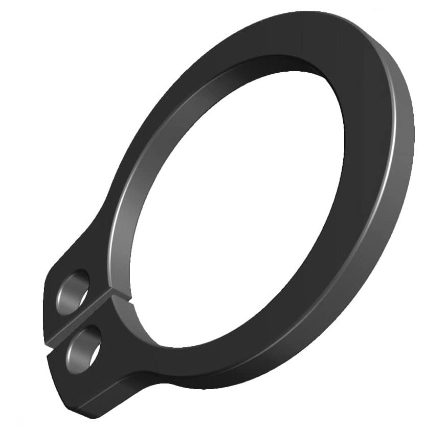 3 mm Anillos de Retención, clips en C externos, anillos de seguridad para trabajos pesados, anillos elásticos con acabado de fosfato negro en acero al carbono, clip tope DIN471 para eje (10 piezas)