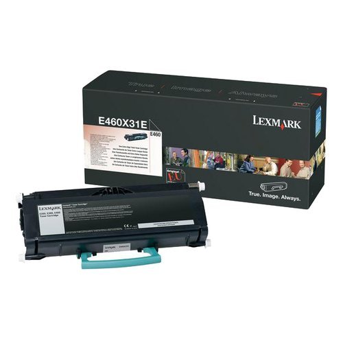 Lexmark E460 15K - Tóner para impresoras láser (15000 páginas, Lexmark E460dn Lexmark E460dw, Negro, 1,08 kg)