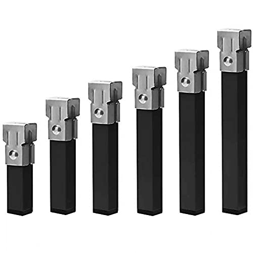 Miroytengo Patas cuadradas y metálicas con Abrazadera para somier Tubo 30x30 Diferentes Alturas (Pack de 4 Patas, 45 cm)