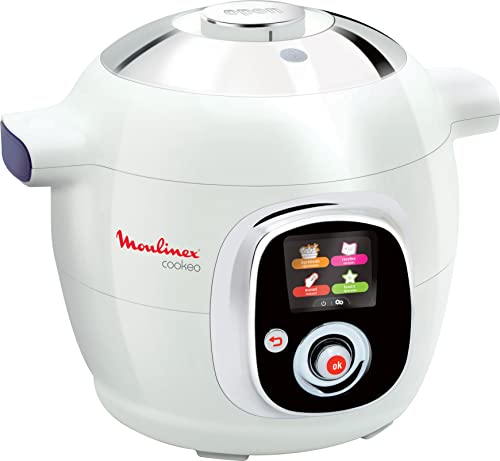Moulinex Cookeo CE7041 - Robot de Cocina, cocina alta Presión, 6 Modos Cocción, programable, 100 recetas programadas y Bol Extraíble Antiadherente con Capacidad hasta 6 raciones y fácil interfaz