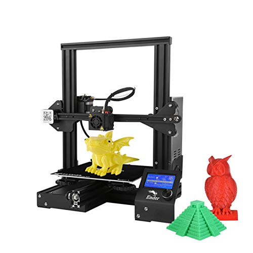 Bisofice Ender-3 Impresora 3D DIY de alta precisión Autoensamblaje 220 * 220 * 250mm Tamaño de impresión con función de impresión de currículum