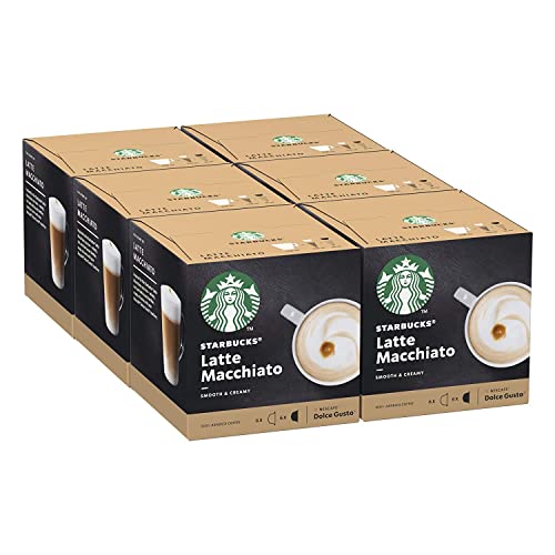 STARBUCKS Latte Macchiato De Nescafe Dolce Gusto Cápsulas De Café 6 X Caja De 12 Unidades