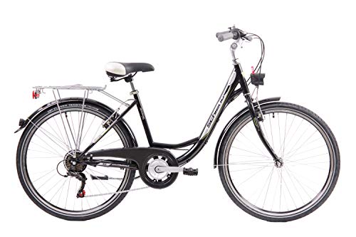 F.lli Schiano EleganceS Bicicleta de Ciudad, Mujer, Negro, 26''