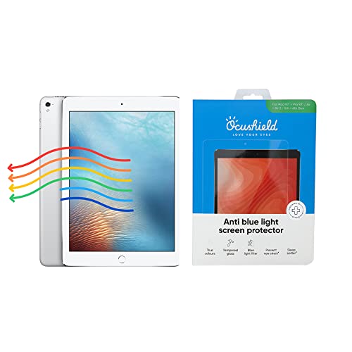 Ocushield Anti Blue Light Protector de pantalla de vidrio templado para Apple iPad Mini 1/2/3 (7.9') - Filtro de luz azul para iPad - Antideslumbrante - Protege tus ojos y mejora el sueño…