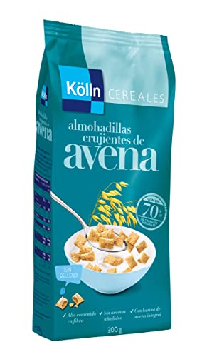 Kölln - Almohadillas de Avena Crujientes, Cereales Integrales, 70% Avena, Alto Contenido De Fibra - 300 g