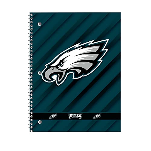 Rico Industries NFL Philadelphia Eagles - Cuaderno de reglas de 100 hojas
