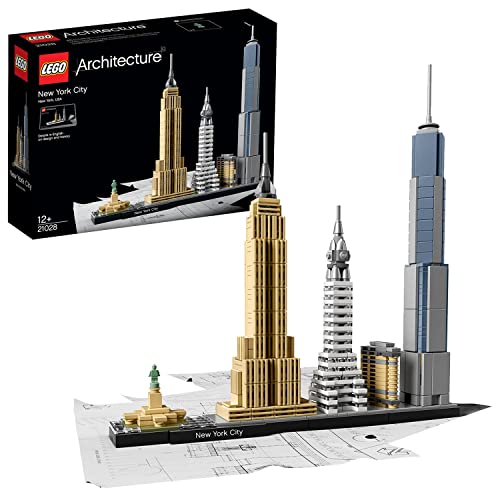 LEGO 21028 Architecture Ciudad de Nueva York Set de Construcción de Ciudad, Decoración de Oficina, Idea de Regalo Coleccionable