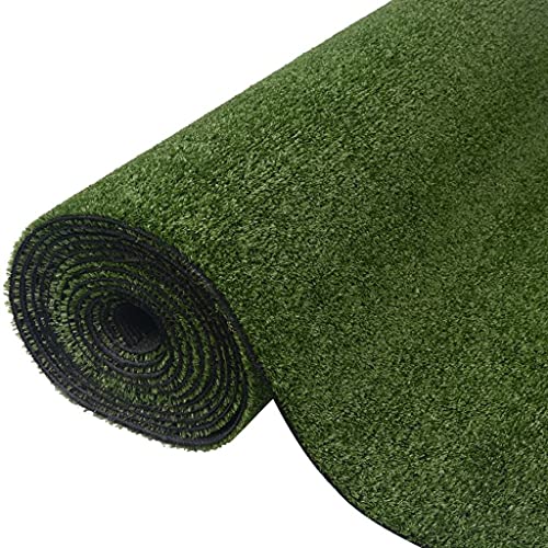 vidaXL Césped Artificial de Color Verde Material Hierba PP Tamaño 1x5 m/7-9 mm