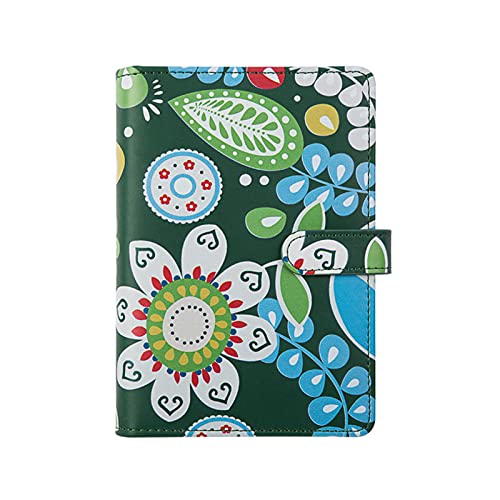 Aibesy - Cuaderno A6, con presupuesto, agenda de piel sintética, hojas sueltas, planificador, diario de viaje, 80 hojas de regalo