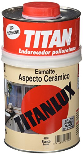 Titan 4200 - Esmalte ceramica Titanlux aspecto ceramico blanco brillante 750 ml
