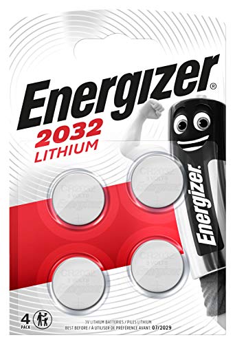 Energizer- Pilas especiales CR2032, una pila para una necesidad, sin mercurio añadido y potencia para dispositivos pequeños, ( Paquete de 4)